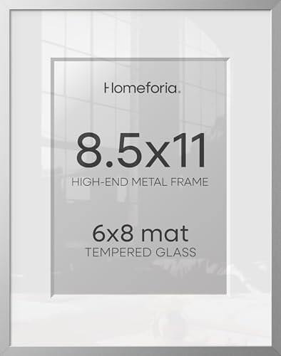 8.5x11 Silver Picture Frame (3 Count)
