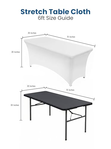 Spandex Table Cloth 1 Pack [6FT