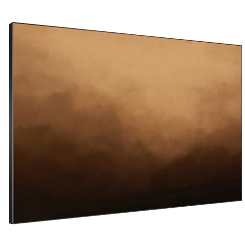 36"x46" Extra Large Framed Wall Art Warm Earth Tones Abstract Landscape Illustration for Home Living Room Bedroom Decor