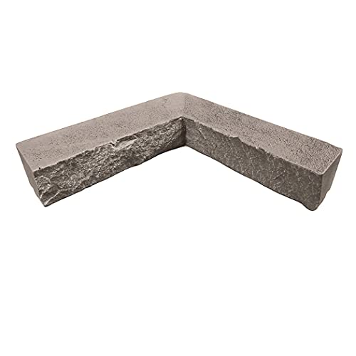 Faux Stacked Stone 90 Degree Inside Corner Panel 22.5" x 12" in Desert Sunrise Color for Do It Yourself Friendly Home Improvement Projects