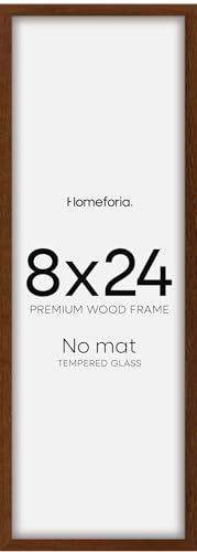 8x24 Brown Oak Panoramic Picture Frame (3 Count)