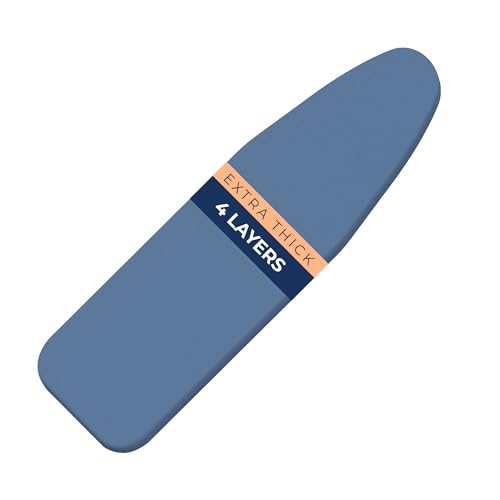 Ironing Board Cover and Pad Extra Thick Heavy Duty Padded 4 Layers
