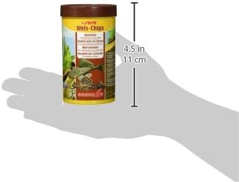 sera Catfish Chips Nature 3.4oz/0.21lbs | Premium Fish Food for Ancistrus & Plecos | High Fiber | No Dyes & Preservatives | Supports Digestion & Promotes Healthy Growth | Ideal for Bottom Feeders