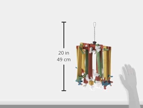 Prevue Pet Products 60948 Bodacious Bites Wood Chimes Bird Toy, Multicolor