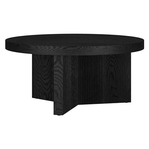 32" Scandinavian Fluted Coffee Table