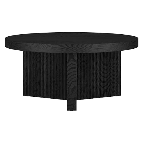 32" Scandinavian Fluted Coffee Table