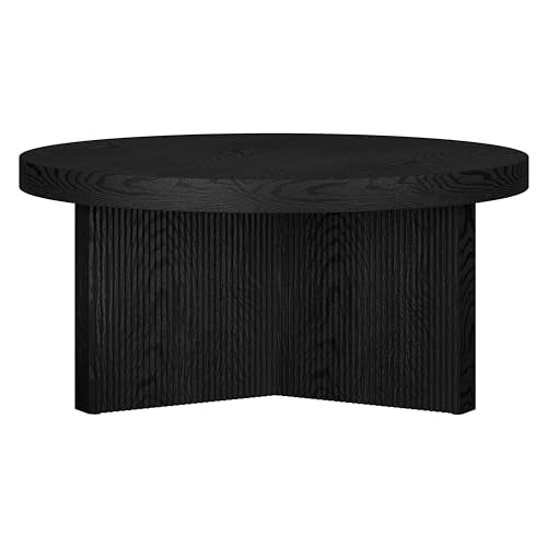 32" Scandinavian Fluted Coffee Table