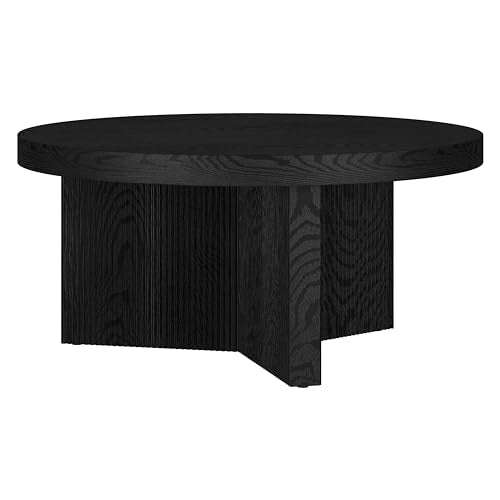 32" Scandinavian Fluted Coffee Table