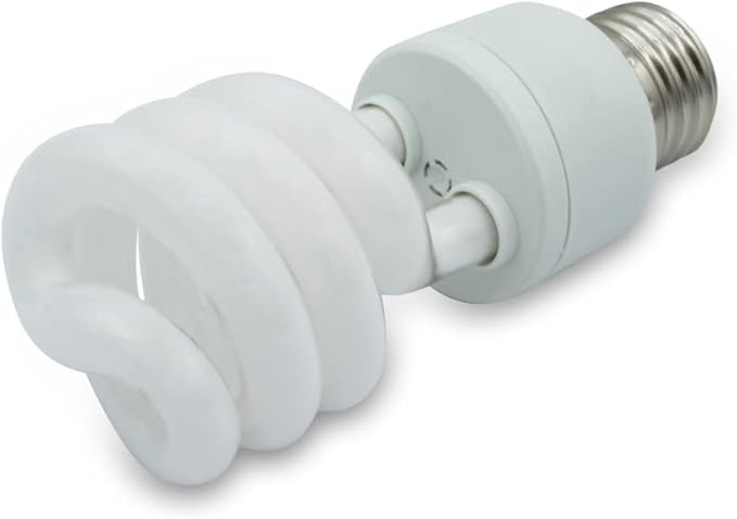 lumenivo 15 Watt UVB Reptile Light 5.0 15W Spiral Reptile Heat Terrarium Light Bulbs for Turtles, Gecko, Tortoise, Snake, Lizard, Chameleons, and Insects - 120V - 1 Pack