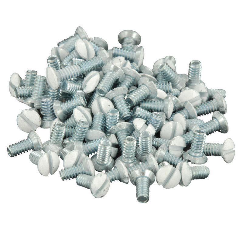 Leviton White Metal Wall Plate Screws 88400-PRT 20 pk