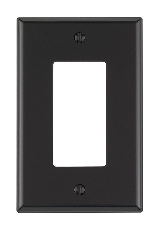Leviton Black 1 gang Nylon Decorator Wall Plate 0PJ26-00E 1 pk