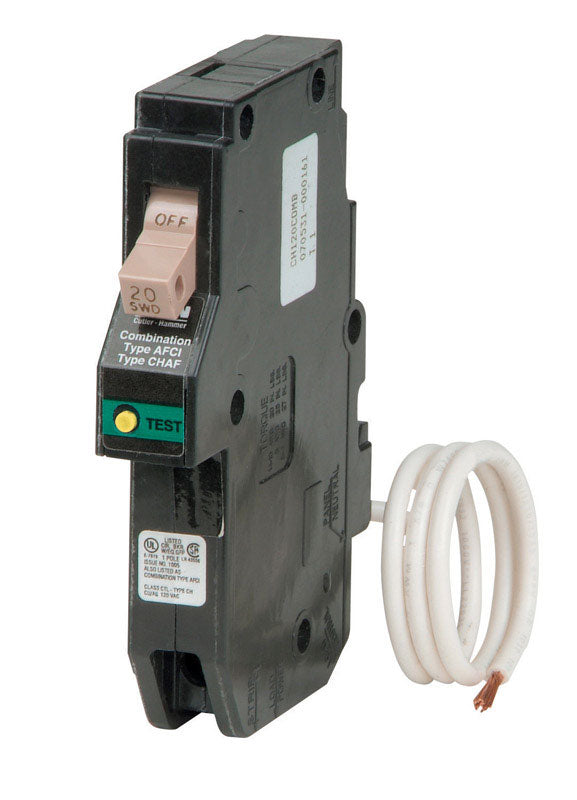 Eaton 20 amps Arc Fault Single Pole Arc Fault Breaker CHFN120AF