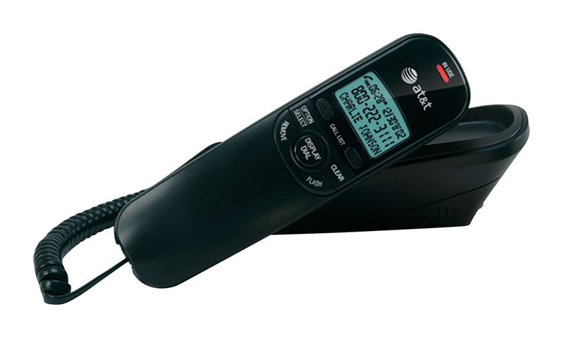 AT&T 1 Handle Analog Telephone Black TR1909BLACK