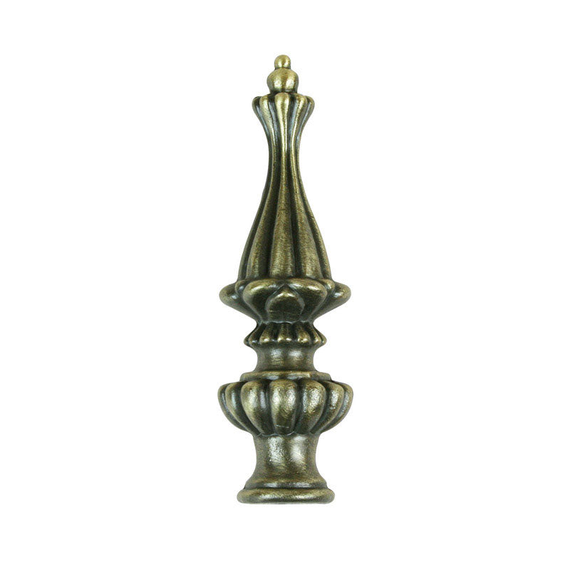 Jandorf Finial, 3.5 in., Antique Brass 60111