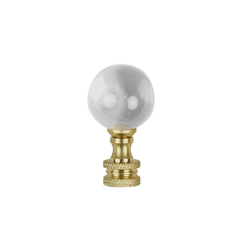 Jandorf Finial, 1.88 in., Brass Finish 60112