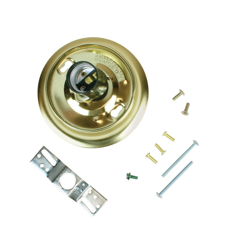 Jandorf Brass Glass Holder Kit 60221 1 pk
