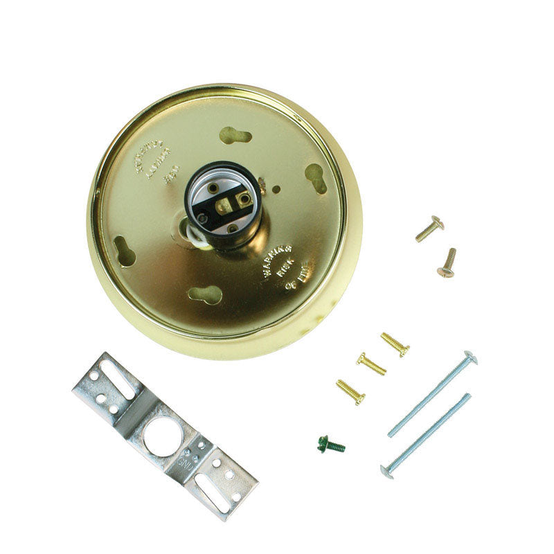 Jandorf Brass Glass Holder Kit 60222 1 pk