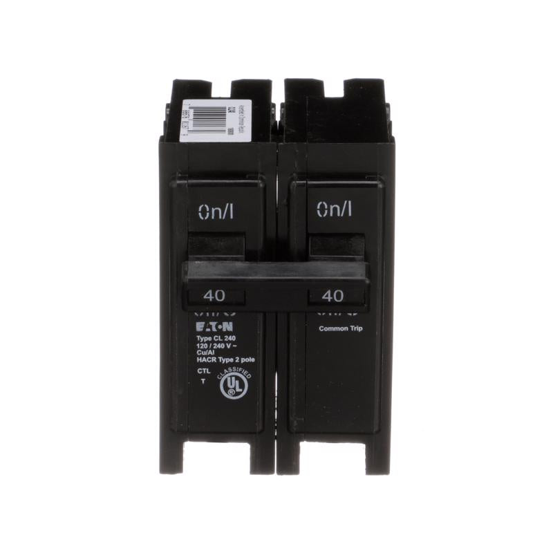 Eaton 40 amps Plug In 2-Pole Circuit Breaker CL240CS