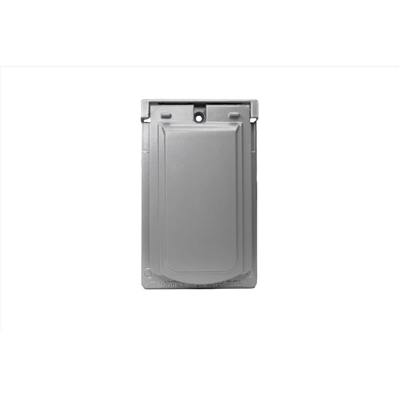Sigma Engineered Solutions Rectangle Die-Cast Metal 1 gang 4.57 in. H X 2.83 in. W 30/50 Amp Receptacle Cover 14244