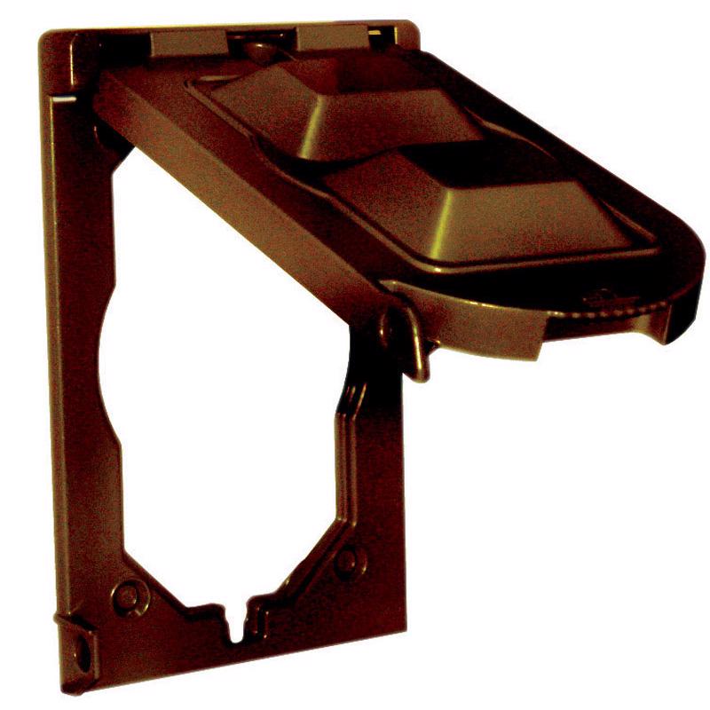 Sigma Engineered Solutions Rectangle Die-Cast Metal 1 gang 4.76 in. H X 3.01 in. W Multi-Use Cover 14146BR