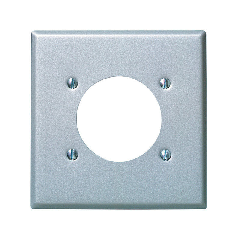 Leviton Smooth 2 gang Steel Outlet Wall Plate 04934-000 1 pk