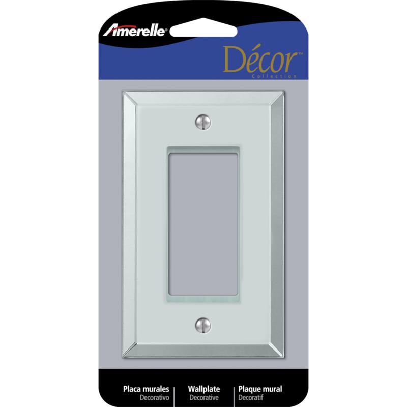 Amerelle Clear 1 gang Acrylic Decorator Wall Plate 66R 1 pk