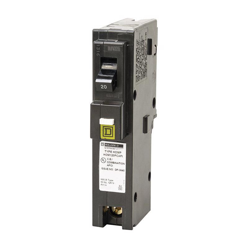 Square D HomeLine 20 amps Arc Fault Single Pole Circuit Breaker HOM120PCAFIC