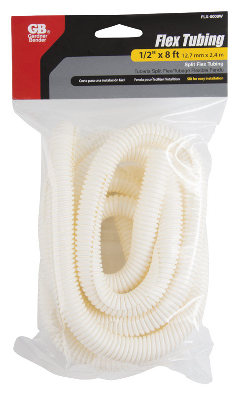 Gardner Bender 8 ft. L White Polyethylene Flex Tube FLX-5008W