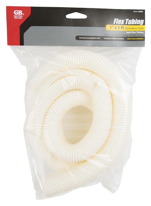 Gardner Bender 60 in. L White Polyethylene Flex Tube FLX-1005W