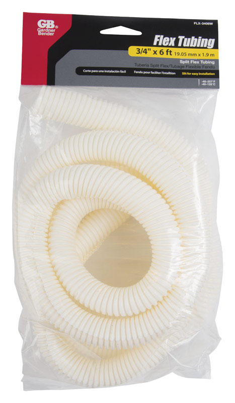 Gardner Bender 72 in. L White Polyethylene Flex Tube FLX-3406W