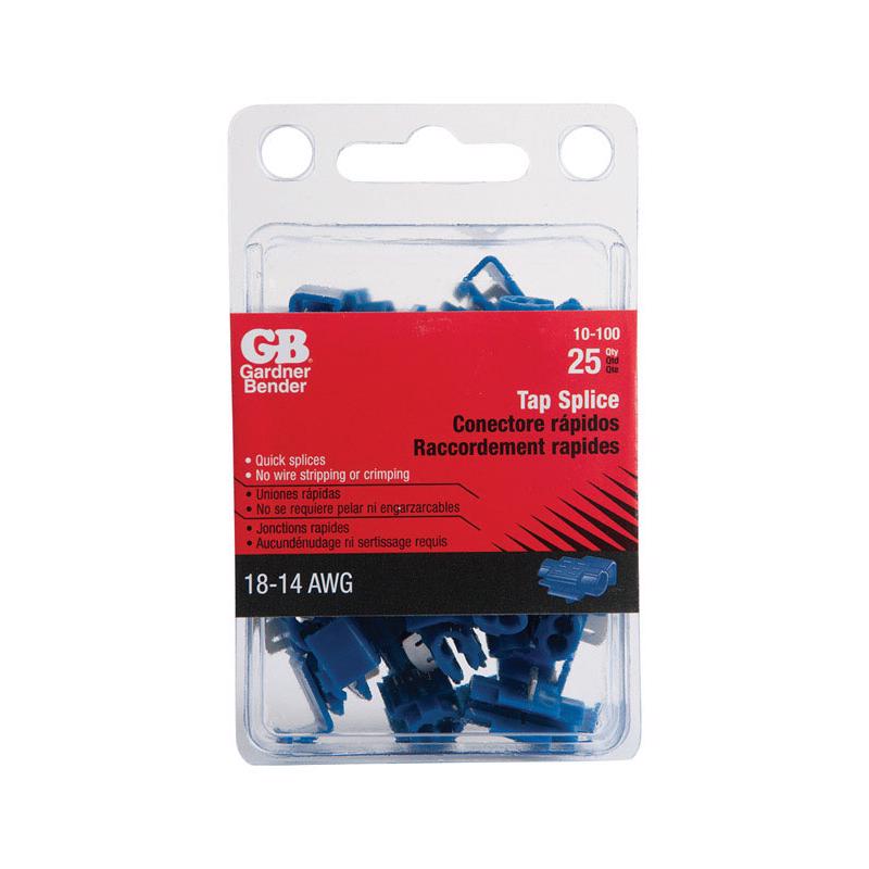 Gardner Bender 18-14 AWG Tap Splice Connector Blue 10-100 25 pk