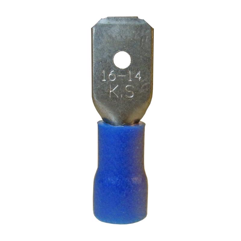 Gardner Bender 16-14 Ga. Insulated Wire Male Disconnect Blue 20-143M 18 pk