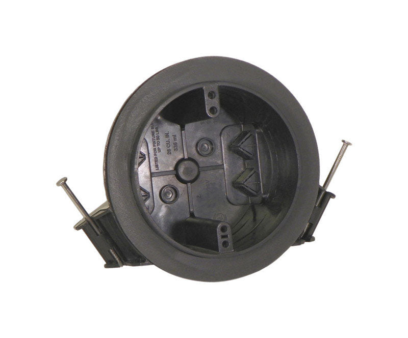 Cantex EZ Box New Work 26 cu in Round Polycarbonate 1 gang Vapor Proof Box Gray EZ26CN-RG
