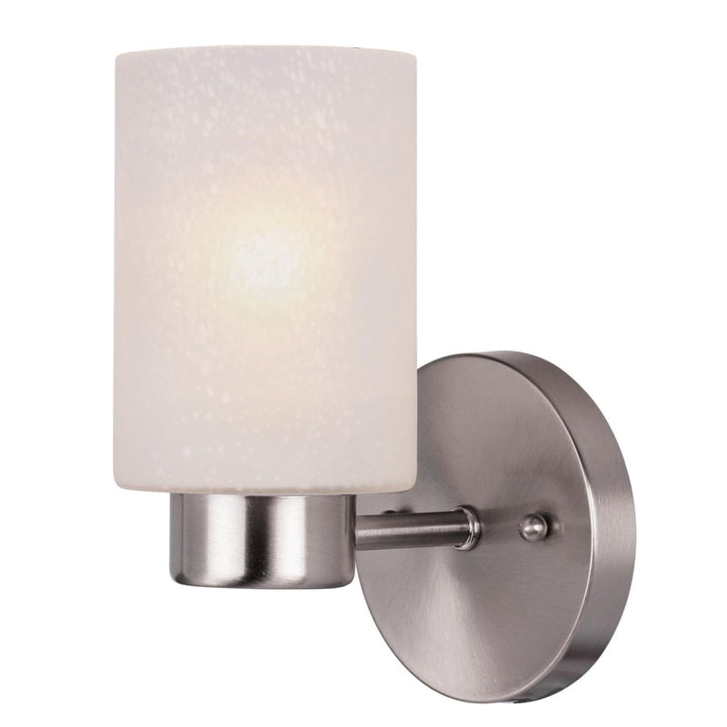 Westinghouse Sylvestre 1-Light Brushed Nickel Gray Wall Sconce 6227800
