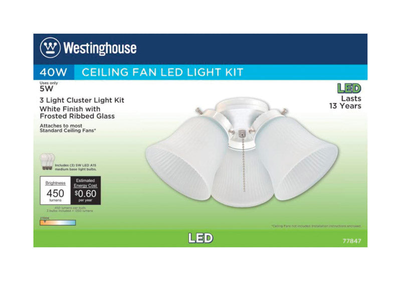 Westinghouse Natural White Cluster Ceiling Fan Light Kit 7784700