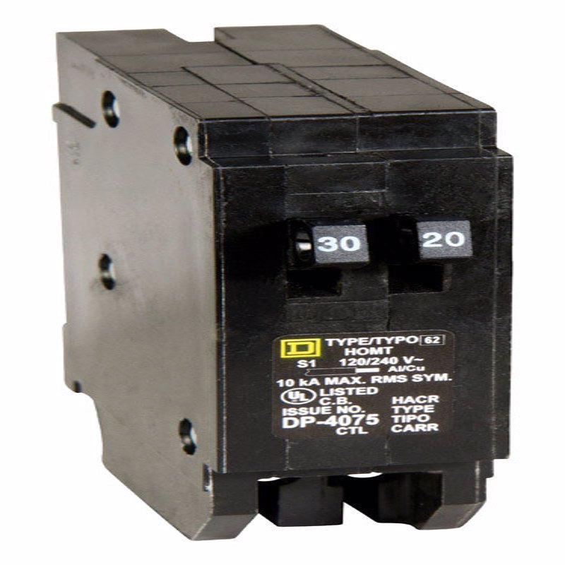 Square D HomeLine 30 amps Tandem Single Pole Circuit Breaker HOMT3020CP