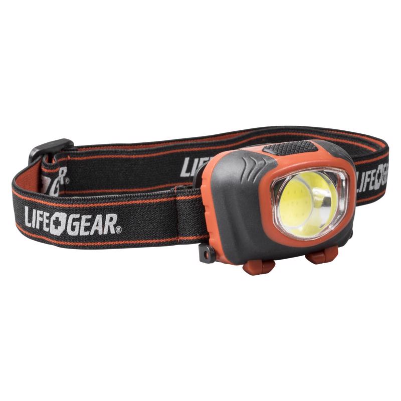 Life+Gear Storm Proof 260 lm Black/Red LED Head Lamp AAA Battery 413765