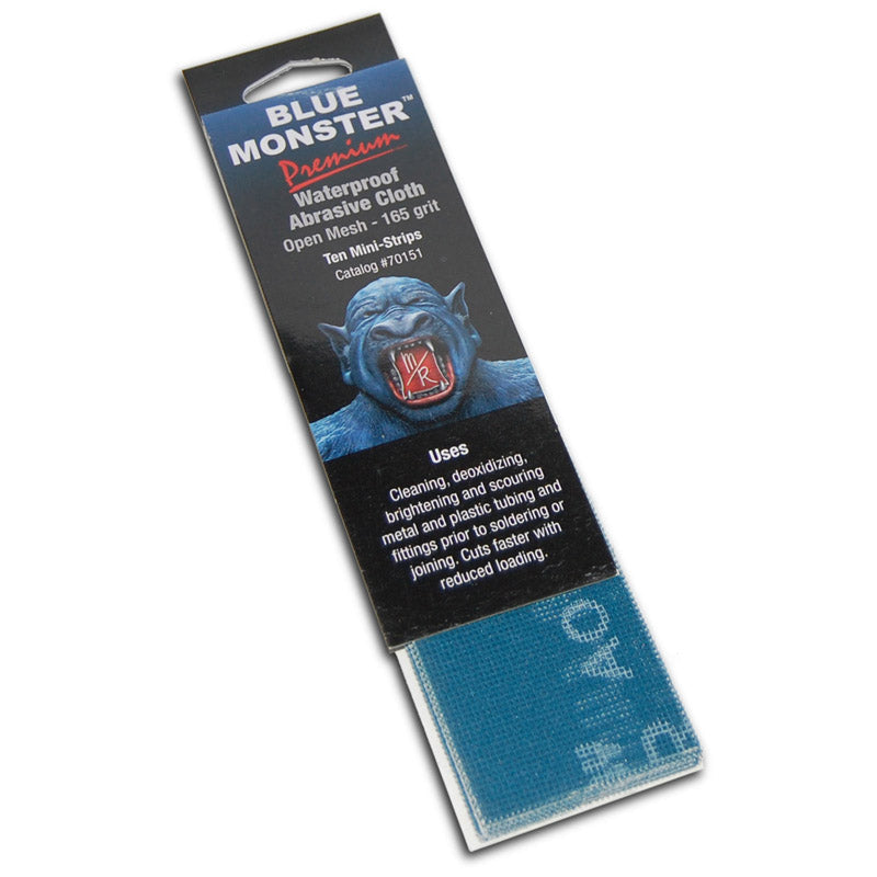 Mill Rose Blue Monster 8 in. L X 2 in. W Aluminum Oxide 165 Grit Medium Open Mesh Abrasive Cloth 70151