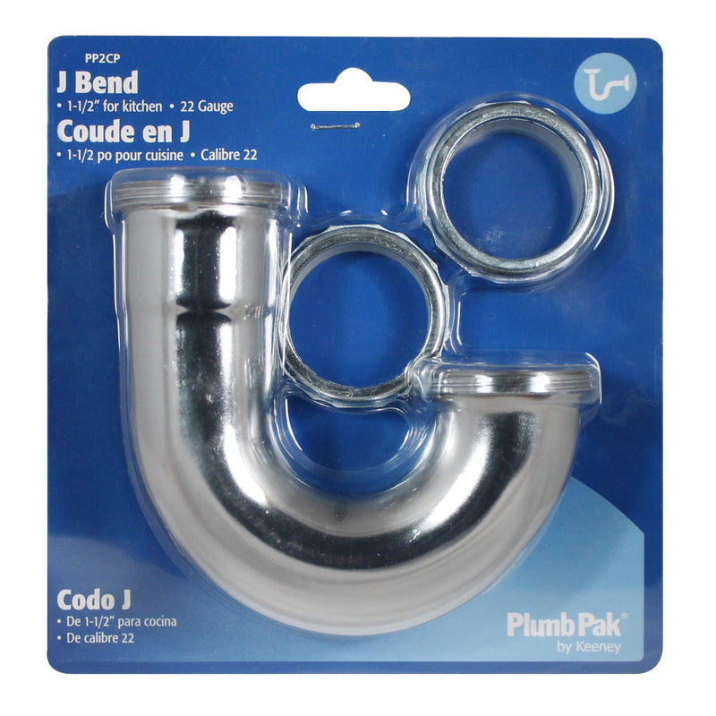 Plumb Pak Keeney 1-1/2 in. Brass J-Bend PP2CP