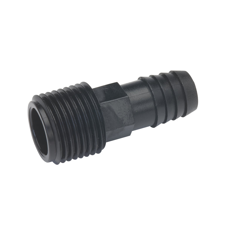BK Products 1/2 in. Barb x 1/2 in. MPT Plastic Adapter 169-525 1 pk