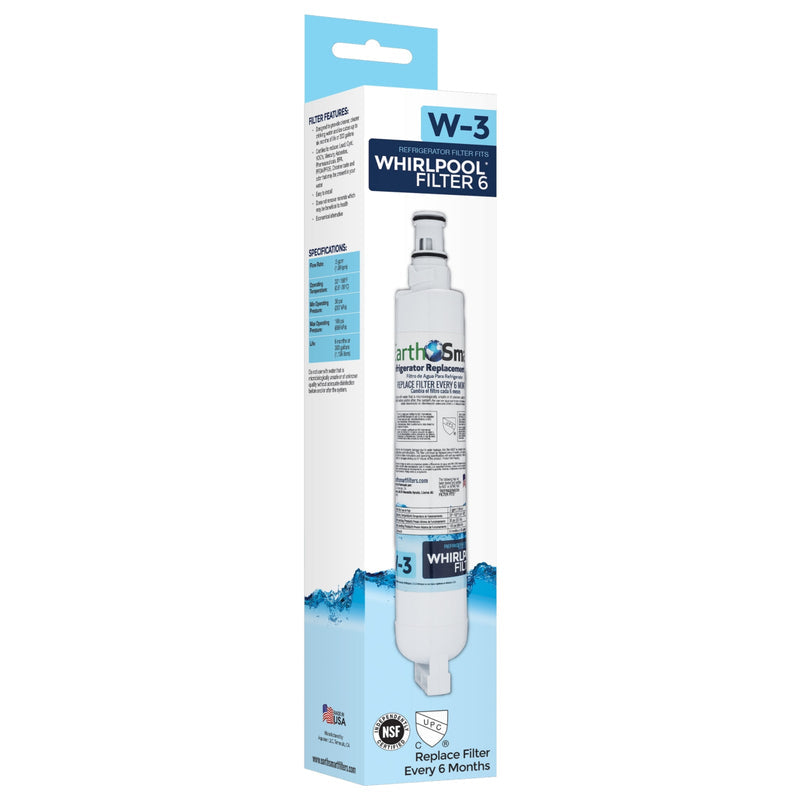 EarthSmart W-3 Refrigerator Replacement Filter For Whirlpool Filter 6 102623