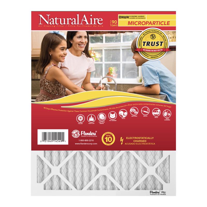 NaturalAire 20 in. W X 25 in. H X 1 in. Synthetic 10 MERV Pleated Microparticle Air Filter 85256.012025 1 pk, Pack of 6