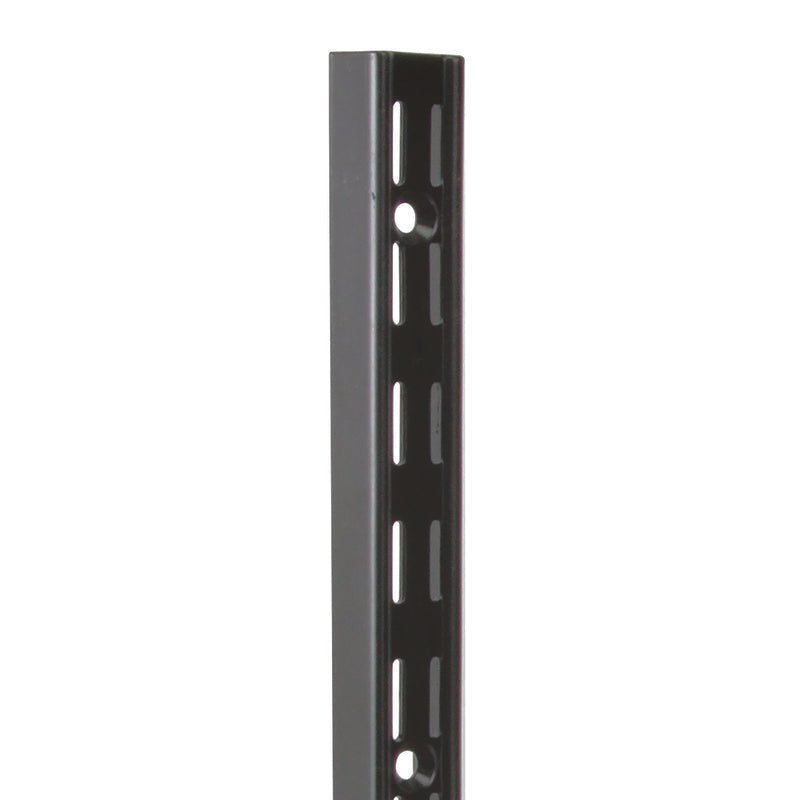 Knape & Vogt Black Steel Regular Duty Shelf Support 14 Ga. 48 in. L 82 BLK 48, Pack of 10