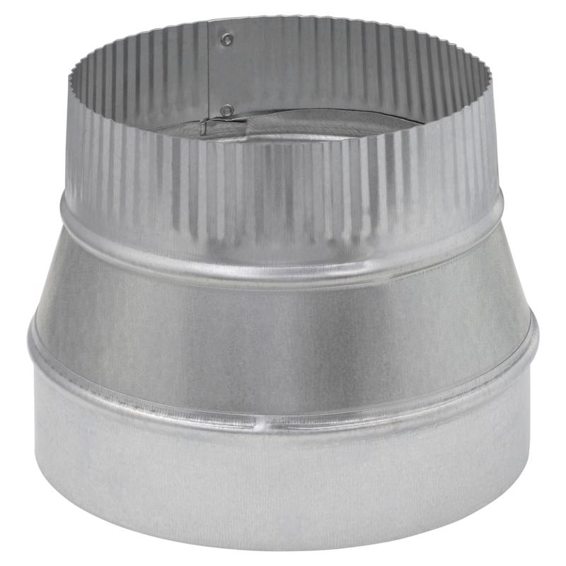 Imperial 8 in. x 7 in. Galvanized Steel Furnace Pipe Reducer GV1352