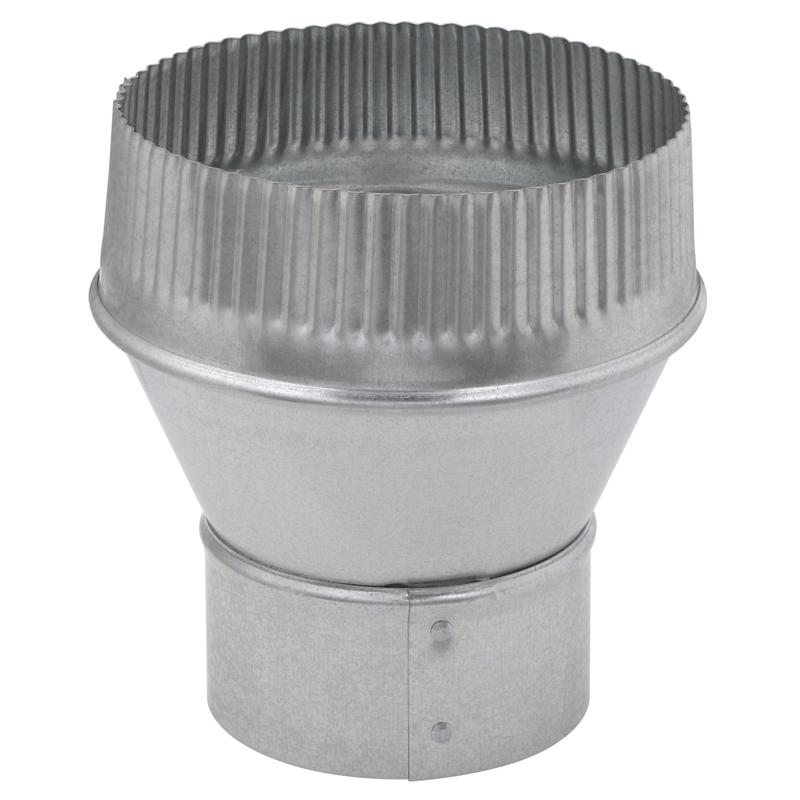 Imperial 3 in. D X 6 in. D Galvanized Steel Furnace Pipe Increaser GV1752