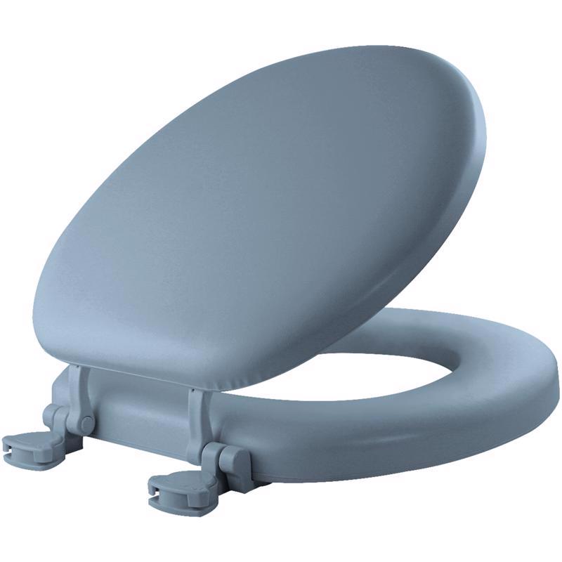 Mayfair by Bemis Eden Round Sky Blue Soft Toilet Seat 15EC 034