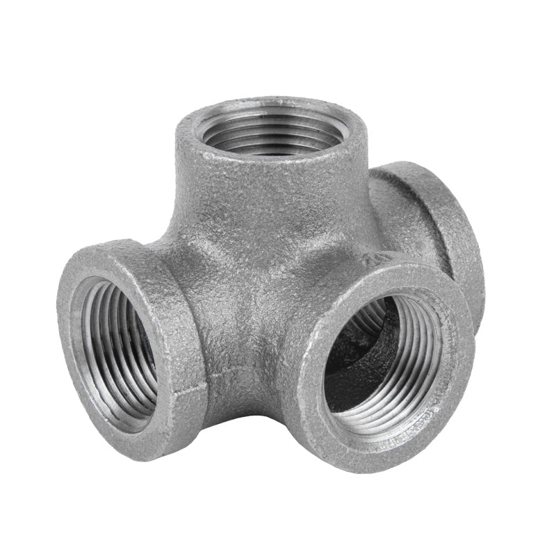STZ Industries 1/2 in. FIP x 1/2 in. FIP x 1/2 in. FIP Black Malleable Iron Side Out Tee 310 SOT-12