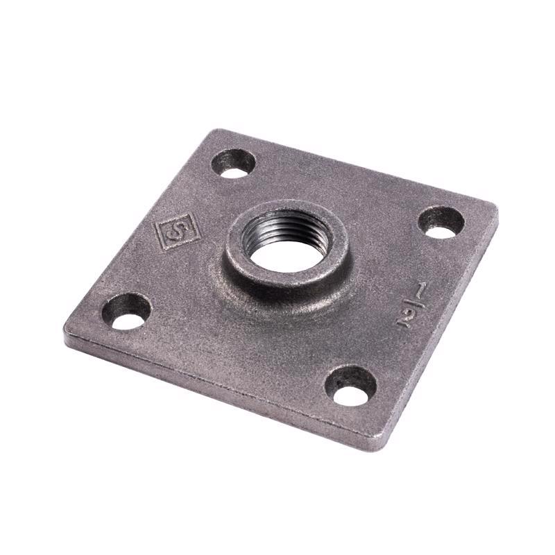 STZ Industries Pipe Decor Iron Flange 1/2 in. 366 SQFL-12-2