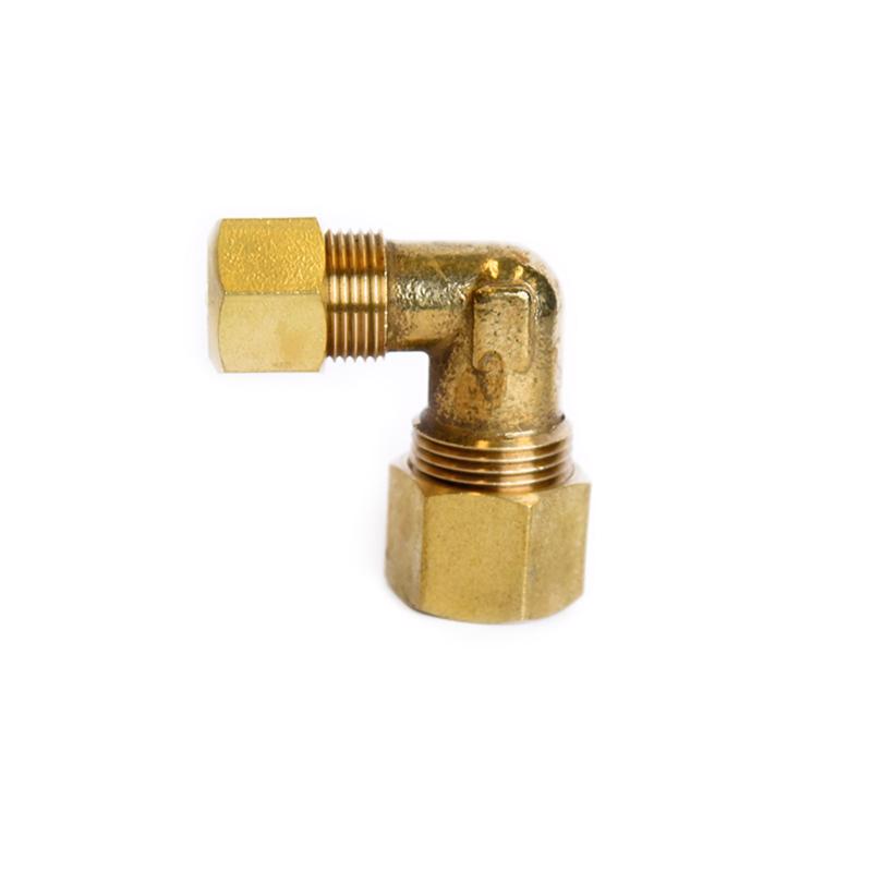 ATC 1/2 in. Compression X 3/8 in. Compression Brass 90 Degree Elbow 6JC121010711015, Pack of 5