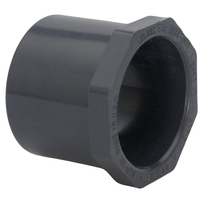 Charlotte Pipe Schedule 80 2 in. Spigot X 3/4 in. Slip PVC Reducing Bushing PVC081073400 1 pk